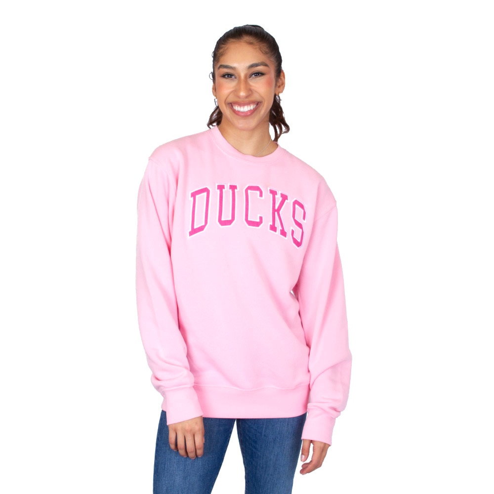 Arched Ducks, Zoozatz, Pink, Pullover, Polyester Blend, Men, Unisex, Fleece, Suede, Sweatshirt, 867055